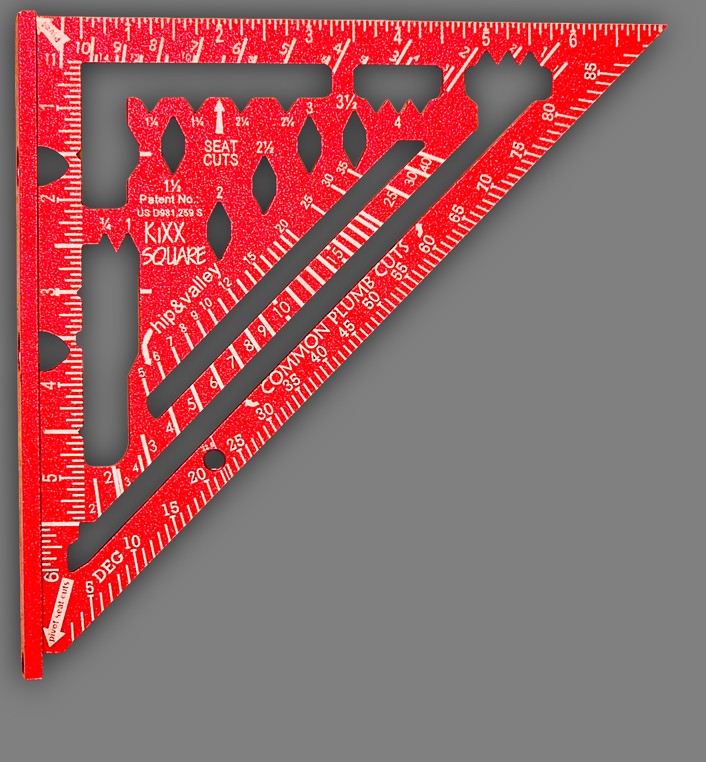 KiXX Square Red on Construction Material